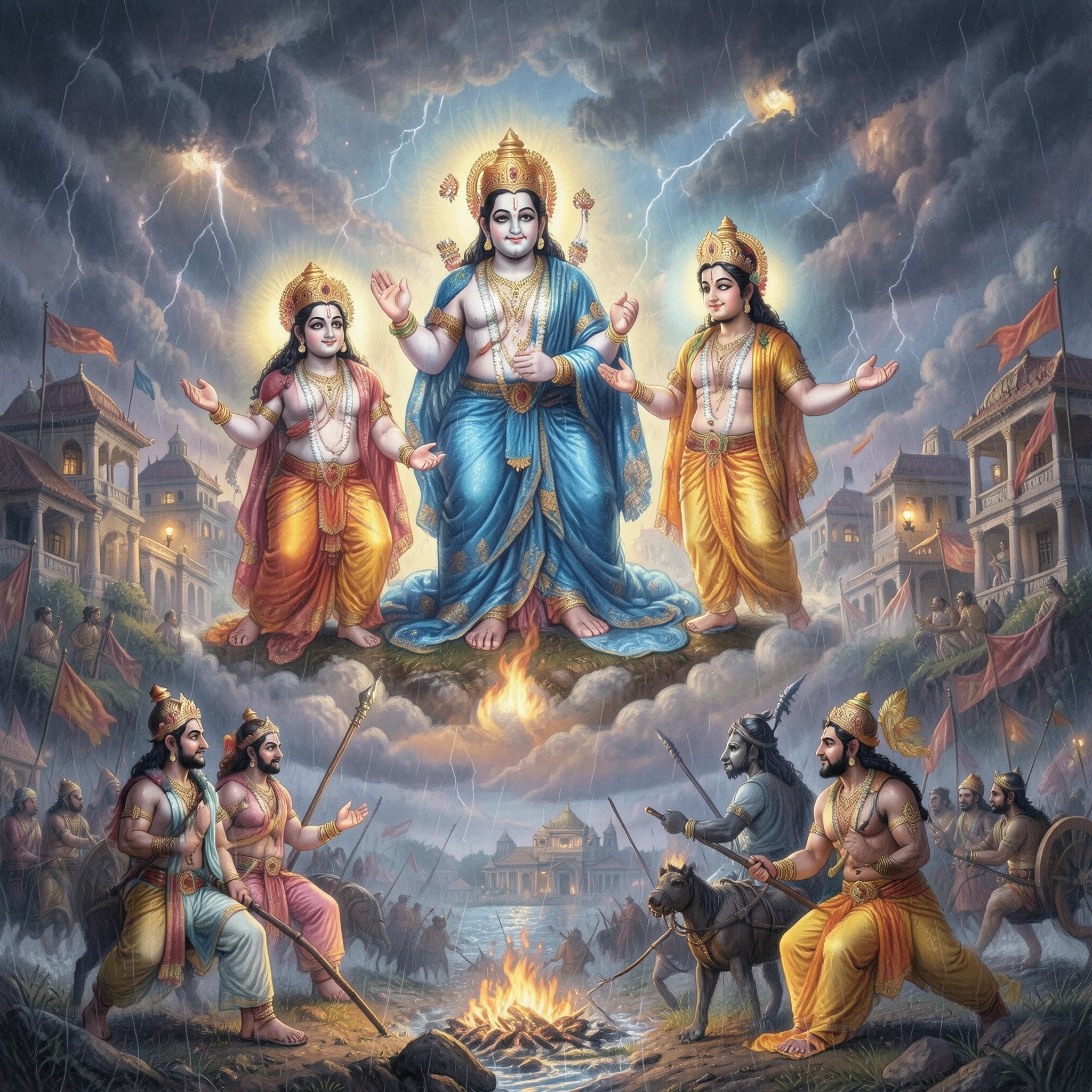 Ganga - Protector Form, Osadhis - Teacher Form — Vishnu Purana: Kali Yuga and liberation (Chola bronze age) | Hindu sacr
